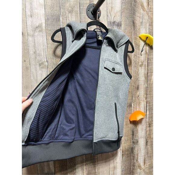 Burton Dry Ride Ho Chi Minh Vest Women's Gray Hooded Full Zip Pockets - Picture 3 of 10